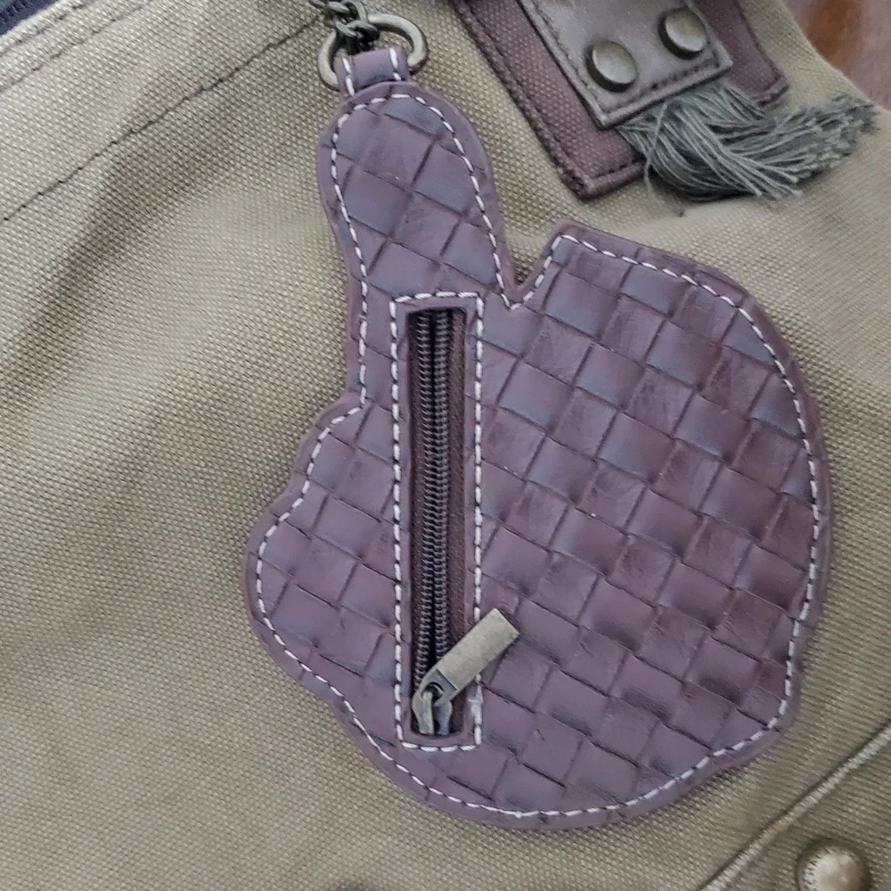 Chala Patch Sloth Canvas Crossbody Bag - Picture 4 of 11